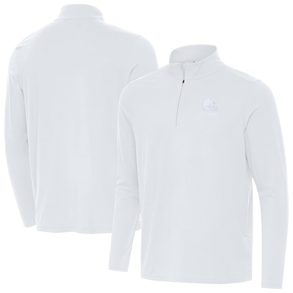 Cleveland Browns Antigua Intent Quarter-Zip Jacket