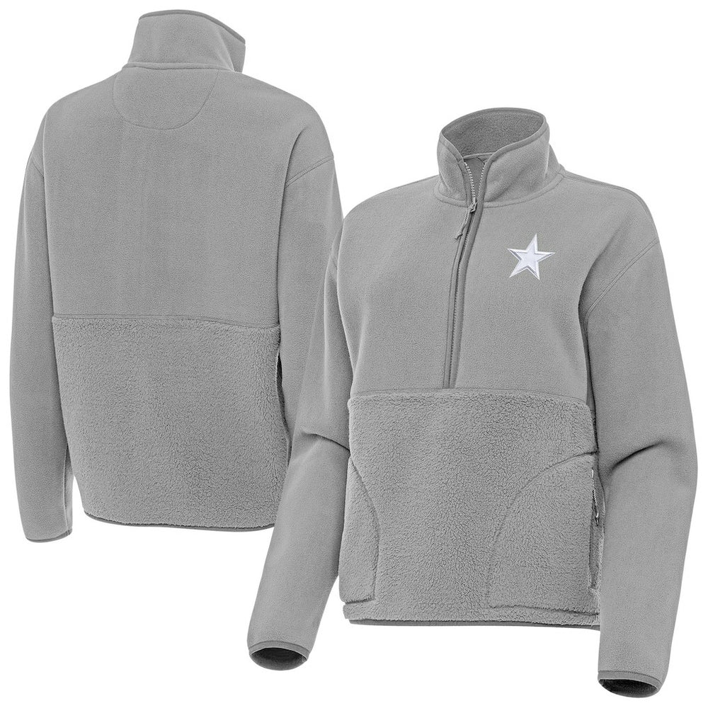 Dallas Cowboys Antigua Women's Figure Half-Zip Sweatshirt