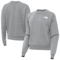 New England Patriots Antigua Women's Victory Crew Pullover Sweatshirt