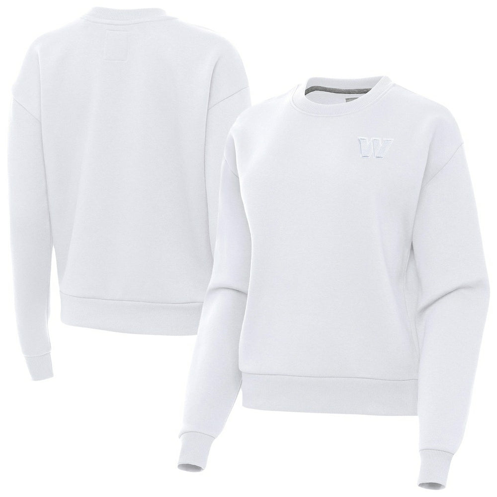 Washington Commanders Antigua Women's Victory Crew Pullover Sweatshirt