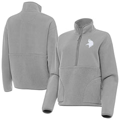 Minnesota Vikings Antigua Women's Figure Half-Zip Sweatshirt