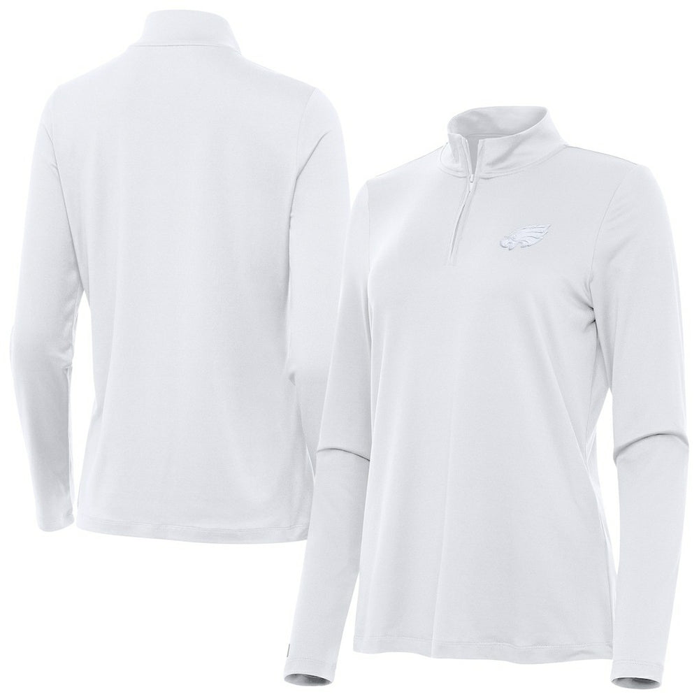 Philadelphia Eagles Antigua Women's Reprocess Quarter-Zip Top