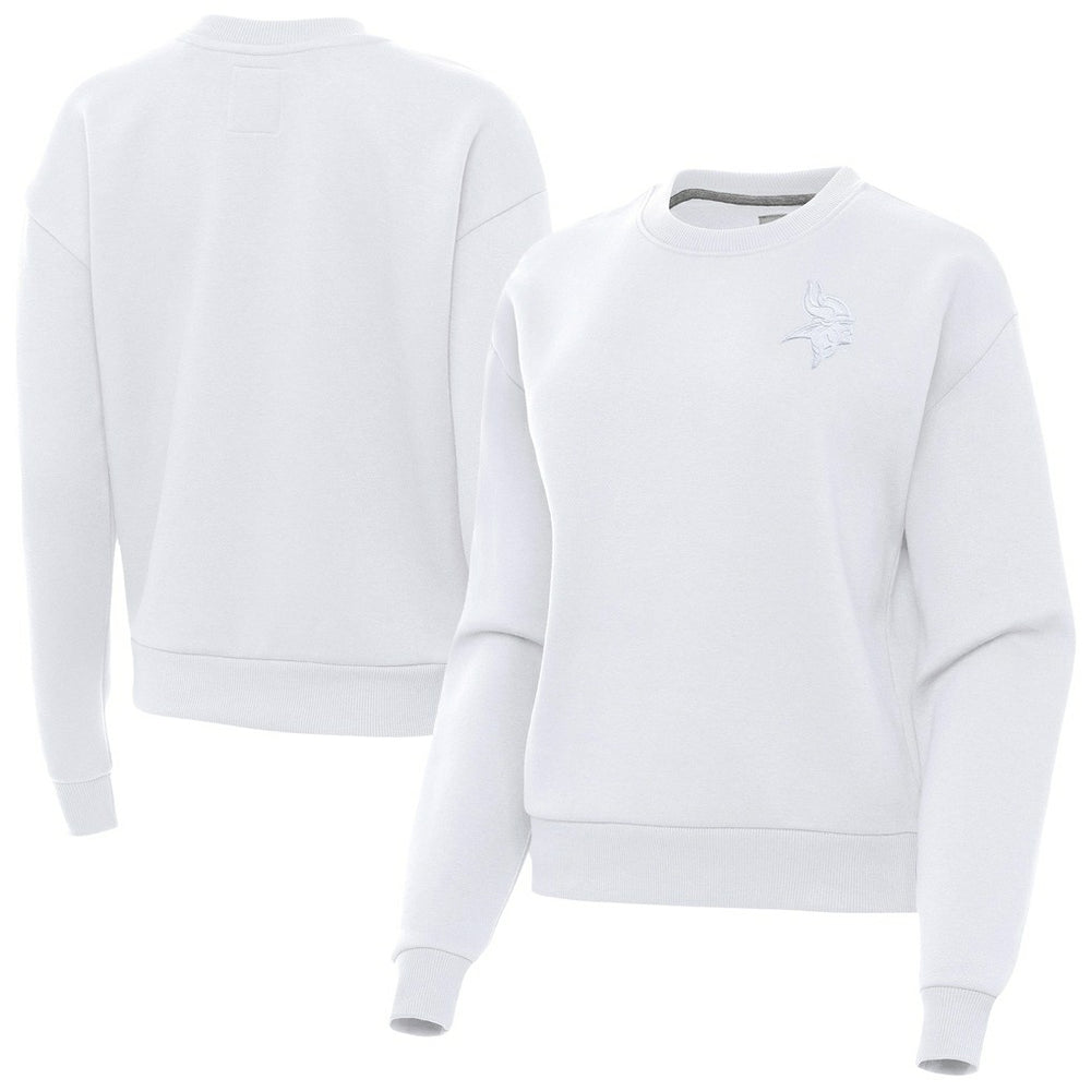 Minnesota Vikings Antigua Women's Victory Crew Pullover Sweatshirt