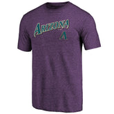 Arizona Diamondbacks Purple Cooperstown Series Sweep Tri-Blend T-Shirt | MLB On Sale