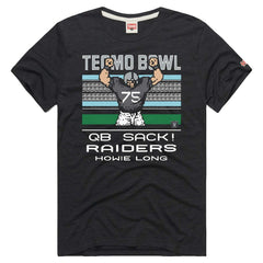 Las Vegas Raiders Howie Long Homage Unisex Tecmo Bowl Retired Player Graphic Tri-Blend T-Shirt