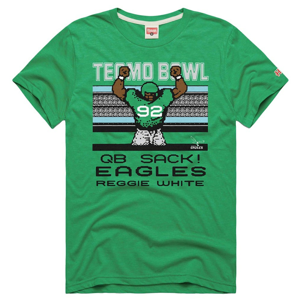 Philadelphia Eagles Reggie White Homage Unisex Tecmo Bowl Retired Player Graphic Tri-Blend T-Shirt