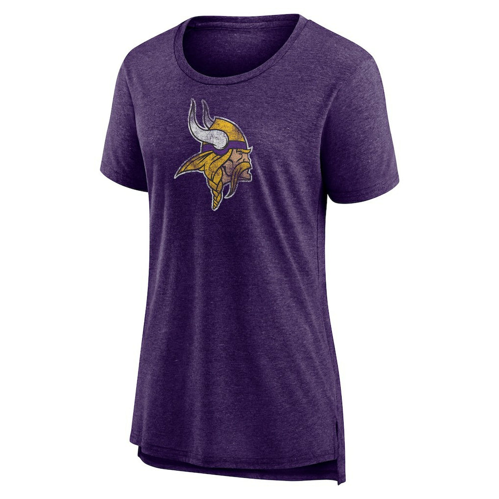 Minnesota Vikings Women's Distressed Tri-Blend T-Shirt