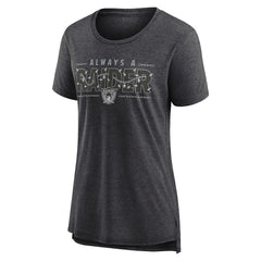 Las Vegas Raiders Nike Women's Vintage Graphic Tri-Blend Scoop Neck T-Shirt