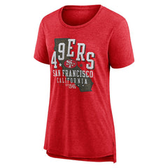 San Francisco 49ers Nike Women's Vintage Graphic Tri-Blend Scoop Neck T-Shirt