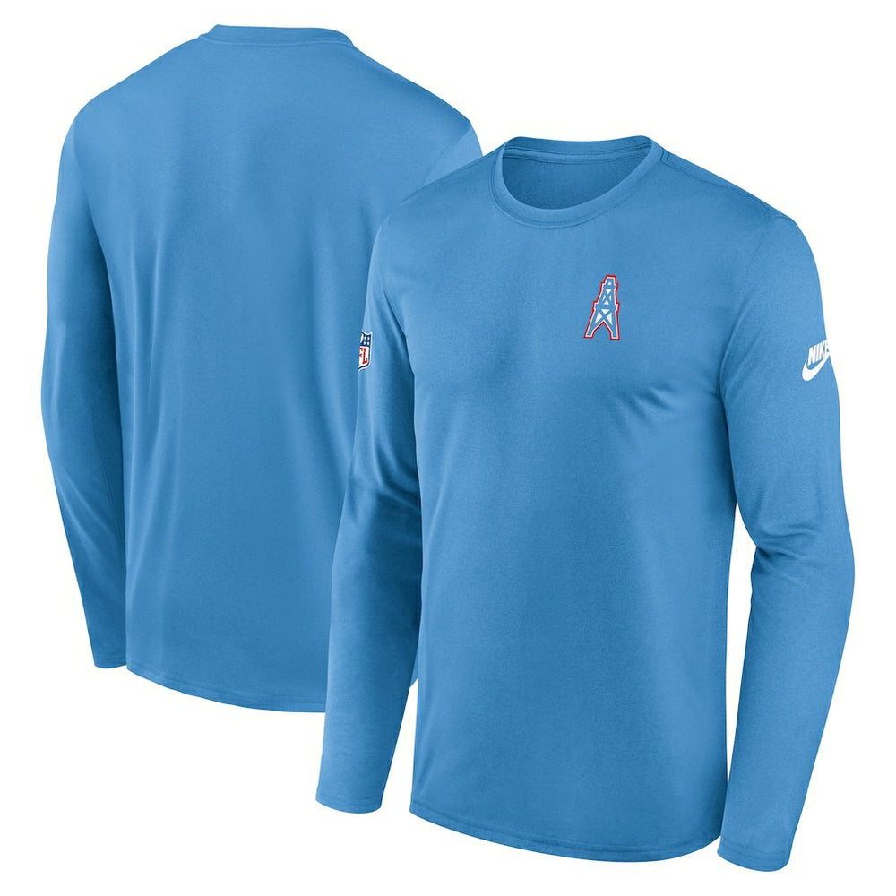 Tennessee Titans Nike Legend Oilers Throwback Dri-FIT Long Sleeve T-Shirt