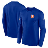 Denver Broncos Nike Legend Small Logo Dri-FIT Long Sleeve T-Shirt