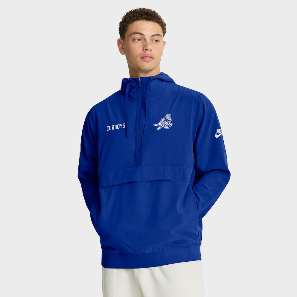 Dallas Cowboys Nike Sideline Alt Pack Anorak Half-Zip Hoodie Jacket