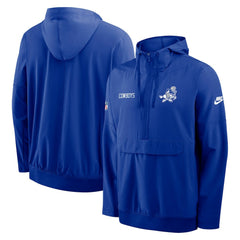 Dallas Cowboys Nike Sideline Alt Pack Anorak Half-Zip Hoodie Jacket