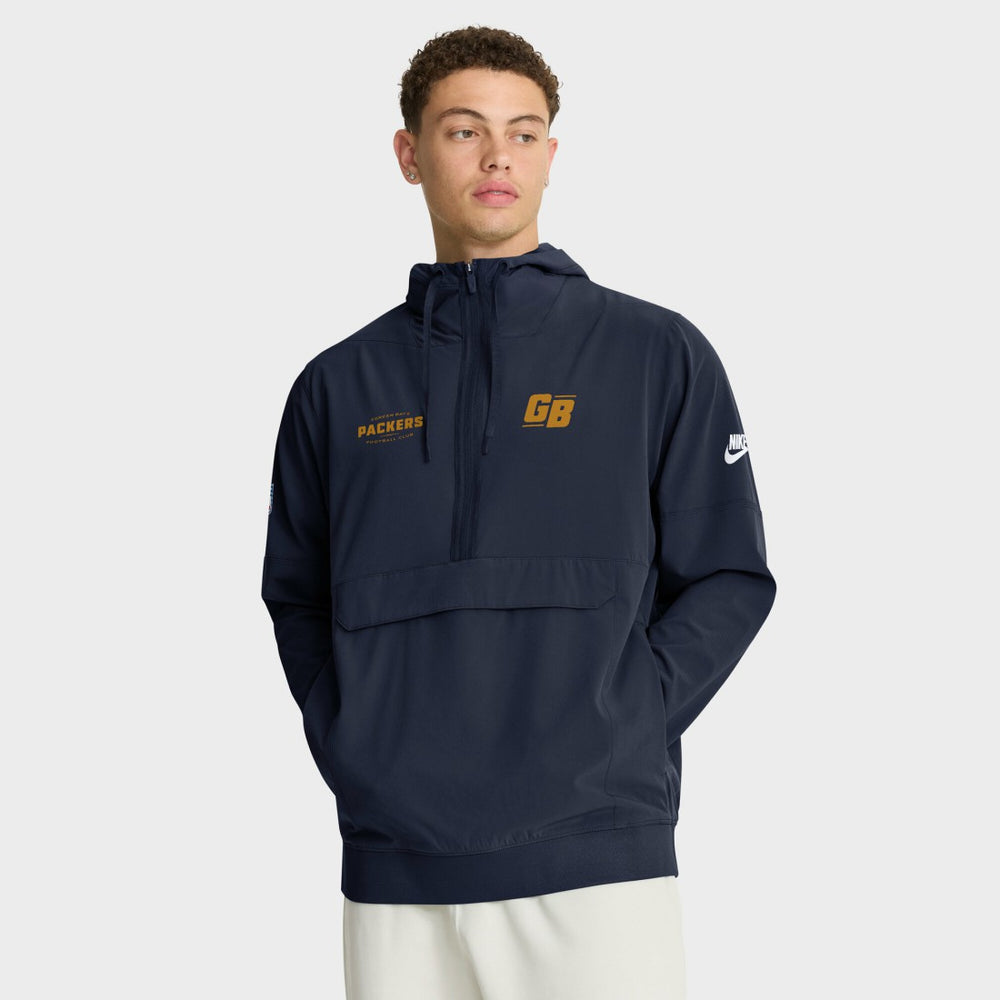 Green Bay Packers Nike The 1923 Classic Sideline Half-Zip Anorak Jacket