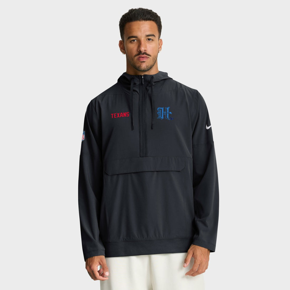 Houston Texans Nike Sideline Alt Pack Anorak Half-Zip Hoodie Jacket