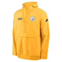Pittsburgh Steelers Nike 1933 Sideline Alt Pack Anorak Half-Zip Hoodie Jacket