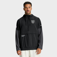 Las Vegas Raiders Nike Sideline Anorak Half-Zip Hoodie Jacket