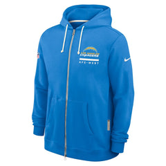 Los Angeles Chargers Nike Sideline Standard Issue Utility Player Dri-FIT Full-Zip Hoodie