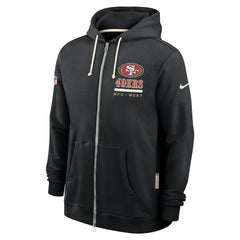 San Francisco 49ers Nike Sideline Standard Issue Utility Player Dri-FIT Full-Zip Hoodie