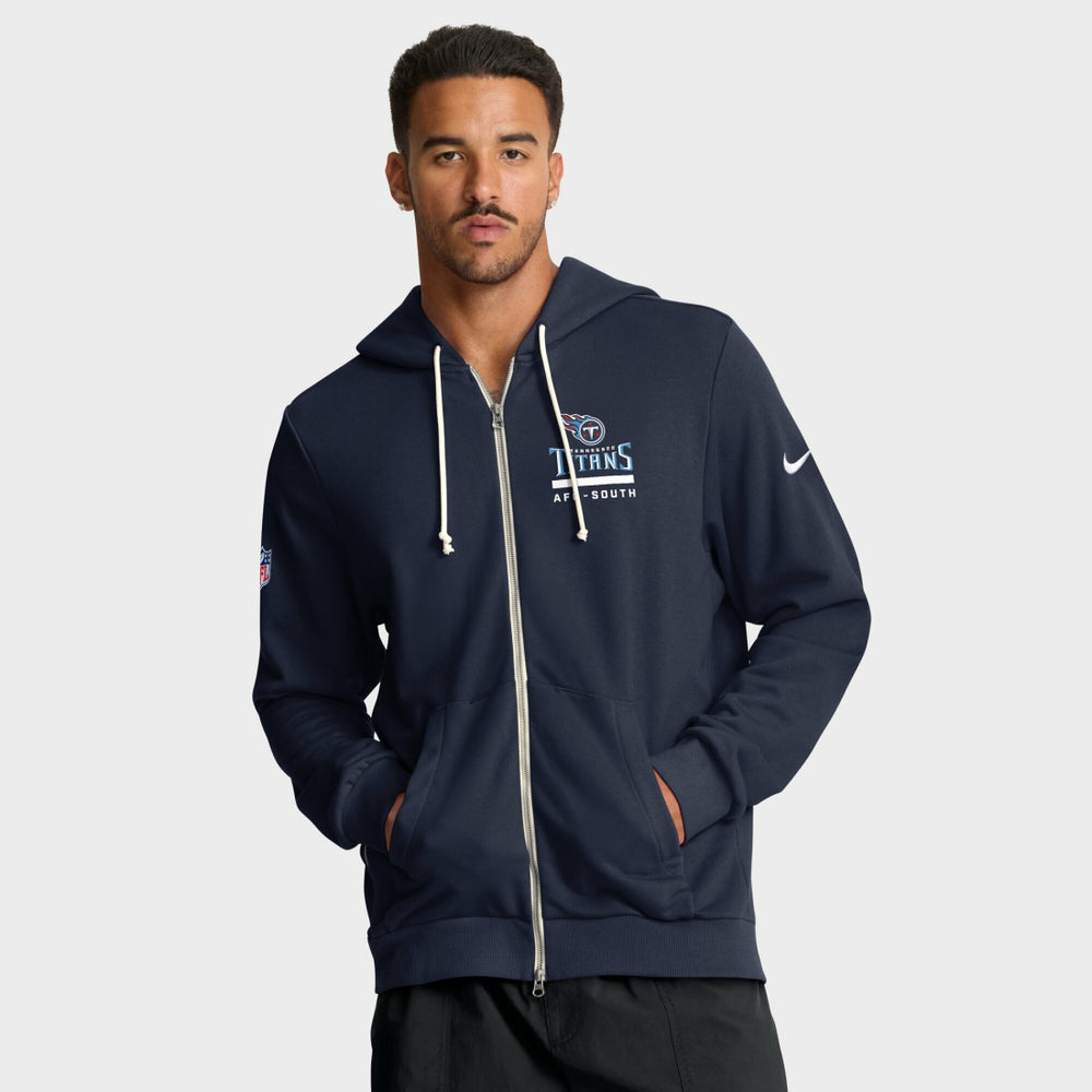 Tennessee Titans Nike Sideline Standard Issue Utility Player Dri-FIT Full-Zip Hoodie