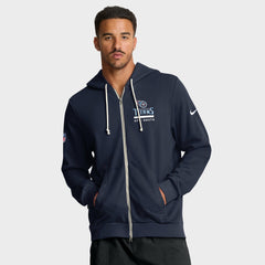 Tennessee Titans Nike Sideline Standard Issue Utility Player Dri-FIT Full-Zip Hoodie