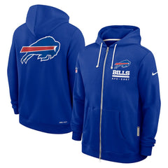 Buffalo Bills Nike Sideline Standard Issue Utility Player Dri-FIT Full-Zip Hoodie