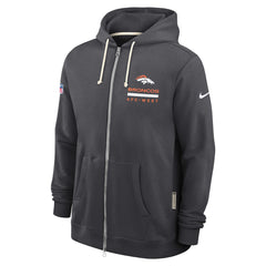 Denver Broncos Nike Sideline Standard Issue Utility Player Dri-FIT Full-Zip Hoodie