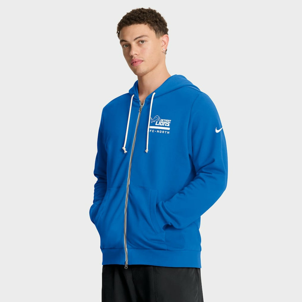 Detroit Lions Nike Sideline Standard Issue Utility Player Dri-FIT Full-Zip Hoodie