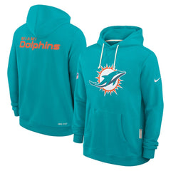 Miami Dolphins Nike Sideline Standard Issue Initial Home Dri-FIT Hoodie