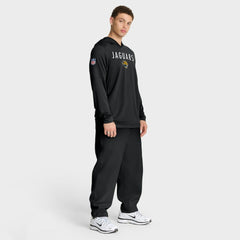 Jacksonville Jaguars Nike Sideline Pass Accuracy Dri-FIT Long Sleeve Hoodie T-Shirt