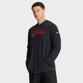 Houston Texans Nike Sideline Pure Fury Performance Long Sleeve Hoodie T-Shirt