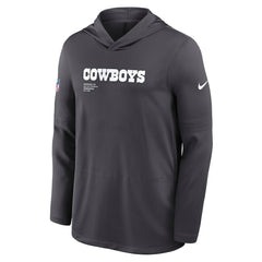 Dallas Cowboys Nike Sideline Pure Fury Performance Long Sleeve Hoodie T-Shirt