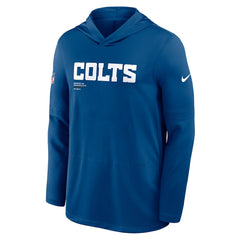 Indianapolis Colts Nike Sideline Pure Fury Performance Long Sleeve Hoodie T-Shirt
