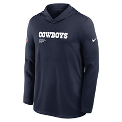 Dallas Cowboys Nike Sideline Pure Fury Performance Long Sleeve Hoodie T-Shirt