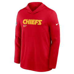 Kansas City Chiefs Nike Sideline Pure Fury Performance Long Sleeve Hoodie T-Shirt