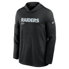 Las Vegas Raiders Nike Sideline Pure Fury Performance Long Sleeve Hoodie T-Shirt