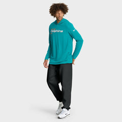 Miami Dolphins Nike Sideline Pure Fury Performance Long Sleeve Hoodie T-Shirt
