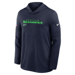 Seattle Seahawks Nike Sideline Pure Fury Performance Long Sleeve Hoodie T-Shirt