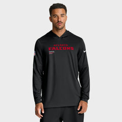 Atlanta Falcons Nike Sideline Pure Fury Performance Long Sleeve Hoodie T-Shirt