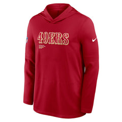 San Francisco 49ers Nike Sideline Pure Fury Performance Long Sleeve Hoodie T-Shirt