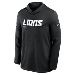 Detroit Lions Nike Sideline Pure Fury Performance Long Sleeve Hoodie T-Shirt