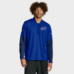 Buffalo Bills Nike Sideline Dri-FIT Half-Zip Pullover
