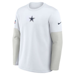 Dallas Cowboys Nike Sideline Coach Therma-FIT Long Sleeve T-Shirt