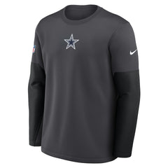 Dallas Cowboys Nike Sideline Coach Therma-FIT Long Sleeve T-Shirt