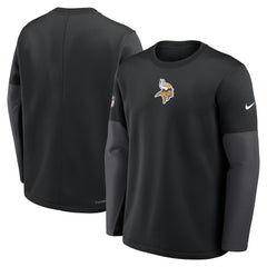 Minnesota Vikings Nike Sideline Coach Therma-FIT Long Sleeve T-Shirt
