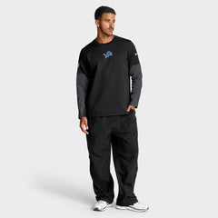 Detroit Lions Nike Sideline Coach Therma-FIT Long Sleeve T-Shirt