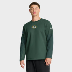 Green Bay Packers Nike Sideline Coach Therma-FIT Long Sleeve T-Shirt