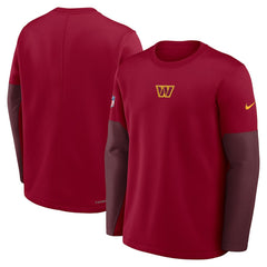 Washington Commanders Nike Sideline Coach Therma-FIT Long Sleeve T-Shirt