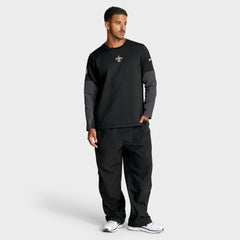 New Orleans Saints Nike Sideline Coach Therma-FIT Long Sleeve T-Shirt