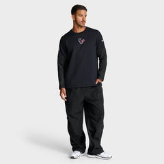 Houston Texans Nike Sideline Coach Therma-FIT Long Sleeve T-Shirt